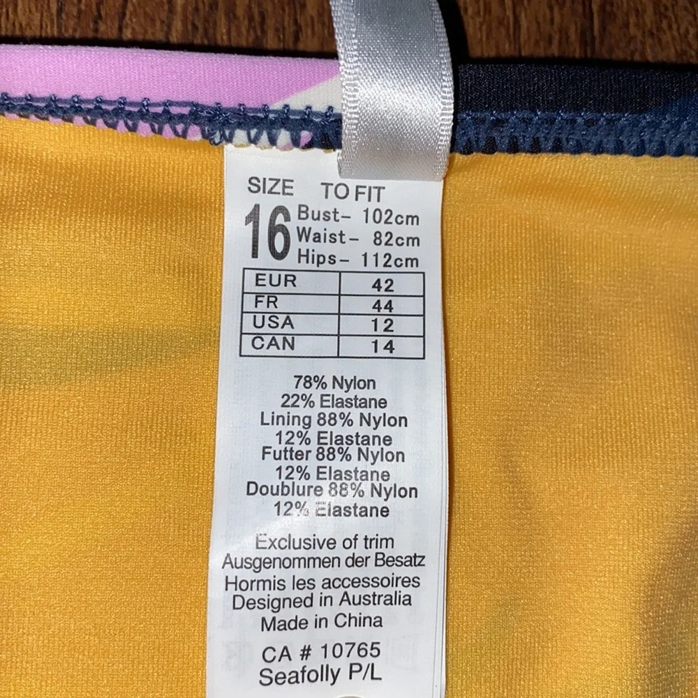 Seafolly Cut Copy Hipster Swimsuit Bottoms - Women's Size 12-NWT